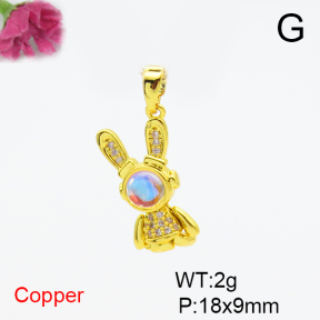 Fashion Copper Pendant  F6P400586vbnl-L036