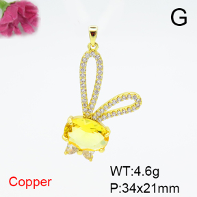 Fashion Copper Pendant  F6P400590vbpb-L036
