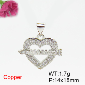 Fashion Copper Pendant  F6P400597vbmb-L035