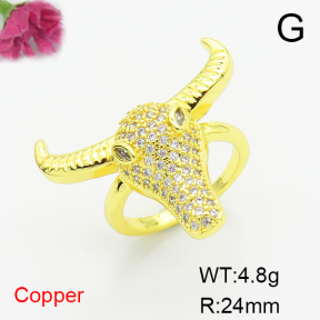 Fashion Copper Ring  F6R401331vbmb-L017