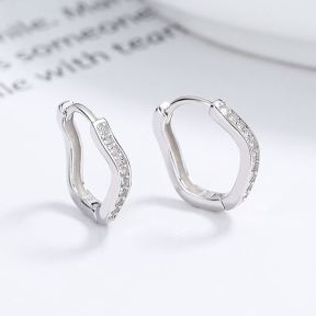 925 Silver Earrings  WT:1.0g  10.6*11mm  JE3202vhkl-Y06  A-18-7