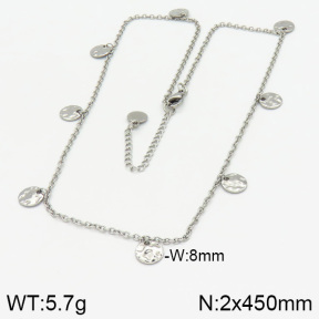Stainless Steel Necklace  2N2002038bbov-226