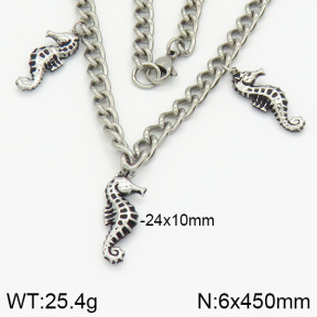 Stainless Steel Necklace  2N2002041bbov-226