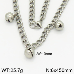 Stainless Steel Necklace  2N2002042bbov-226
