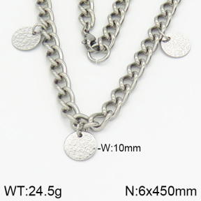 Stainless Steel Necklace  2N2002045bbov-226