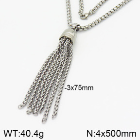 Stainless Steel Necklace  2N2002049ahjb-226