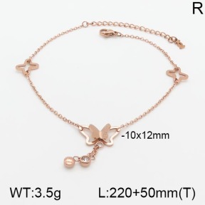 Stainless Steel Anklets  5A9000665vhha-201
