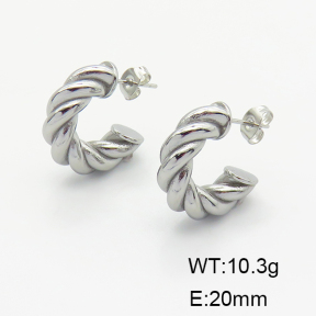 Stainless Steel Earrings  6E2006098bhva-G037