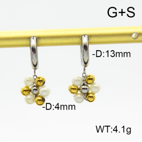 Stainless Steel Earrings  Shell Beads  6E3002467bhva-908