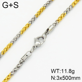 Stainless Steel Necklace  2N2002062ablb-368