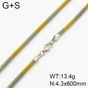 Stainless Steel Necklace  2N2002065vbll-368