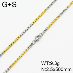 Stainless Steel Necklace  2N2002067aajl-368