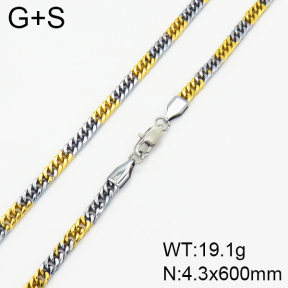 Stainless Steel Necklace  2N2002068bhva-368