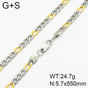 Stainless Steel Necklace  2N2002070vbpb-368