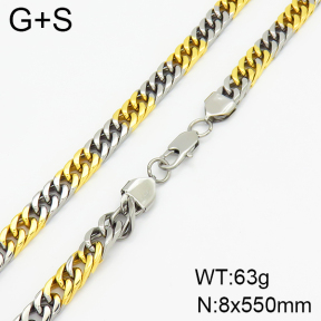 Stainless Steel Necklace  2N2002073ahlv-368