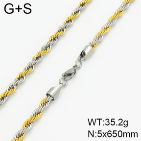 Stainless Steel Necklace  2N2002094bbov-368