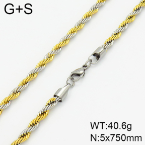 Stainless Steel Necklace  2N2002095vbpb-368