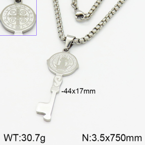 Stainless Steel Necklace  2N2002111vbmb-452