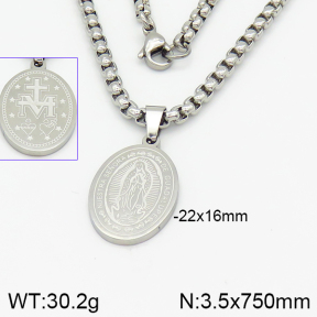 Stainless Steel Necklace  2N2002120vbmb-452