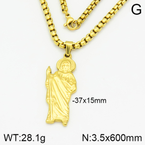 Stainless Steel Necklace  2N2002130abol-452