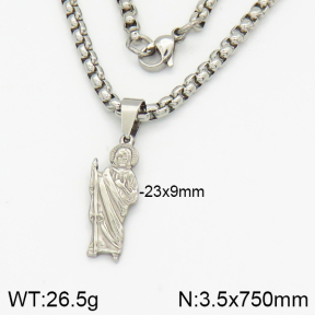 Stainless Steel Necklace  2N2002133ablb-452