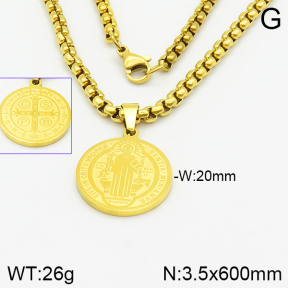 Stainless Steel Necklace  2N2002135vbpb-452