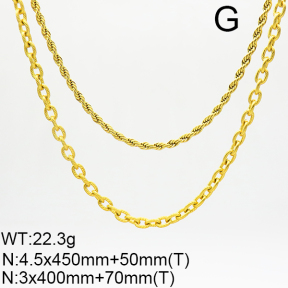 Stainless Steel Necklace  6N2003630bhbl-908