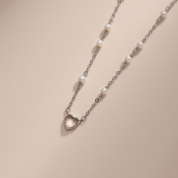 925 Silver Necklace  P:7*7mm,N:40+5.5cm  JN3562akil-M112  DNFEX002764