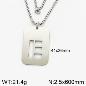 Stainless Steel Necklace  2N2002141vbpb-746