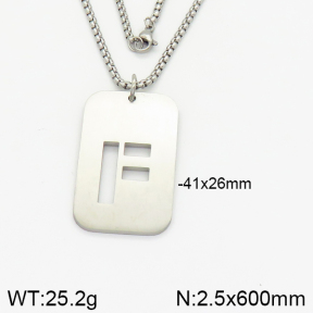 Stainless Steel Necklace  2N2002142vbpb-746