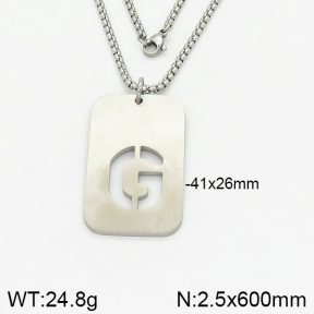 Stainless Steel Necklace  2N2002143vbpb-746