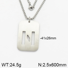 Stainless Steel Necklace  2N2002150vbpb-746