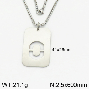 Stainless Steel Necklace  2N2002151vbpb-746
