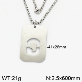 Stainless Steel Necklace  2N2002153vbpb-746