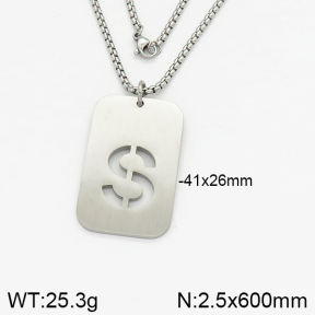 Stainless Steel Necklace  2N2002155vbpb-746