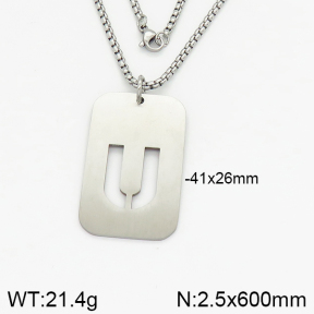 Stainless Steel Necklace  2N2002157vbpb-746