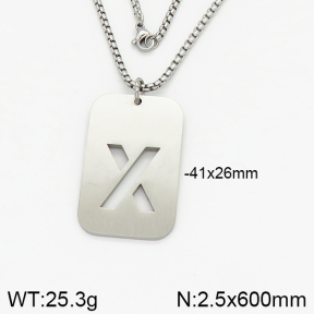 Stainless Steel Necklace  2N2002160vbpb-746
