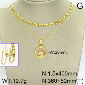 Stainless Steel Necklace  2N4001387vbnl-388