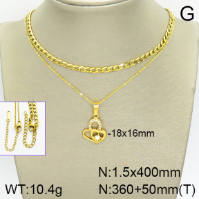 Stainless Steel Necklace  2N4001390vbnl-388