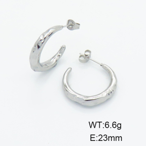 Stainless Steel Earrings  Handmade Polished  6E2006128vhha-G037