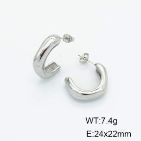 Stainless Steel Earrings  Handmade Polished  6E2006138vhha-G037