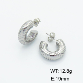 Stainless Steel Earrings  Handmade Polished  6E2006144vhha-G037