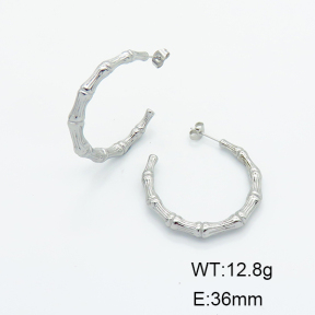 Stainless Steel Earrings  Handmade Polished  6E2006152vhha-G037