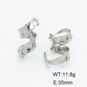 Stainless Steel Earrings  Handmade Polished  6E2006154vhha-G037