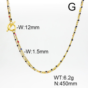 Stainless Steel Necklace  6N3001430vhmv-908