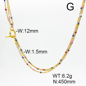 Stainless Steel Necklace  6N3001432vhmv-908