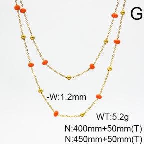 Stainless Steel Necklace  6N3001442bhil-908