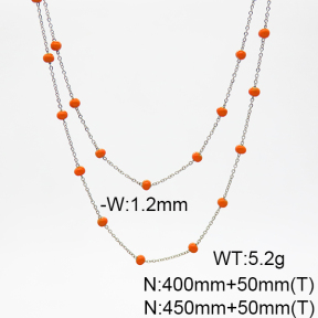 Stainless Steel Necklace  6N3001445bhil-908