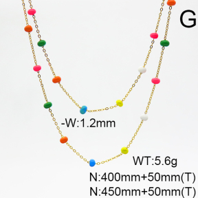 Stainless Steel Necklace  6N3001450vhkl-908