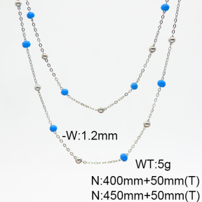 Stainless Steel Necklace  6N3001453bhbl-908